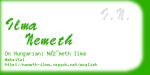 ilma nemeth business card